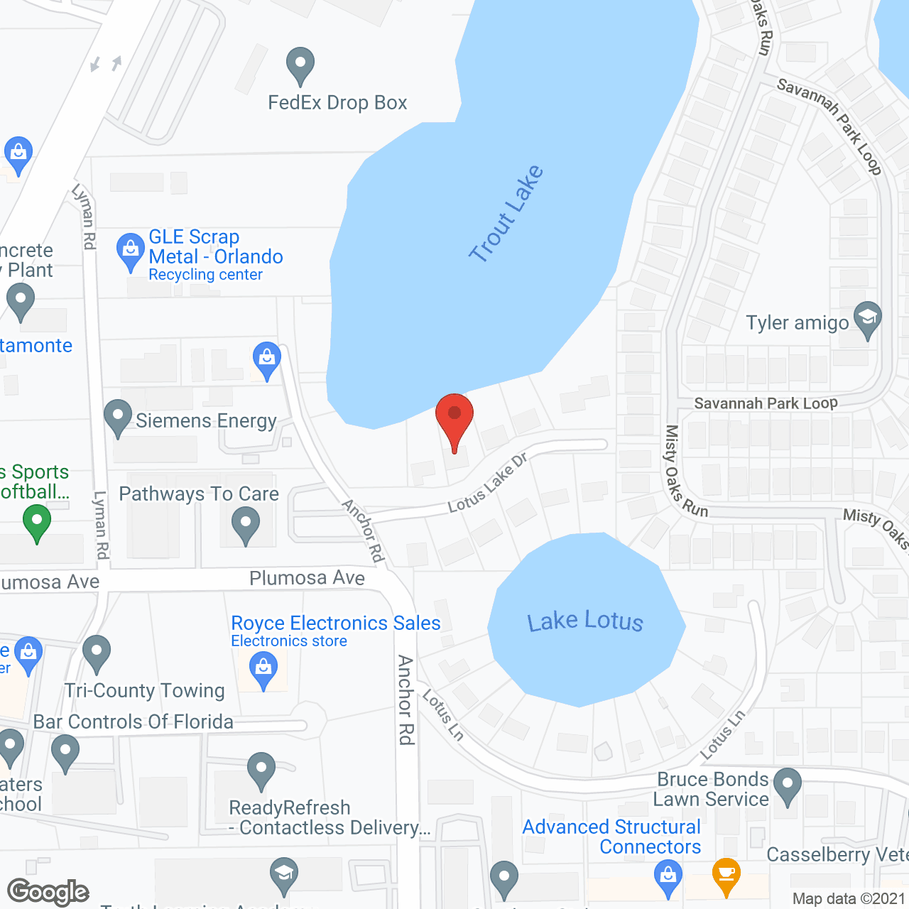 Lotus Lake Retirement Home in google map