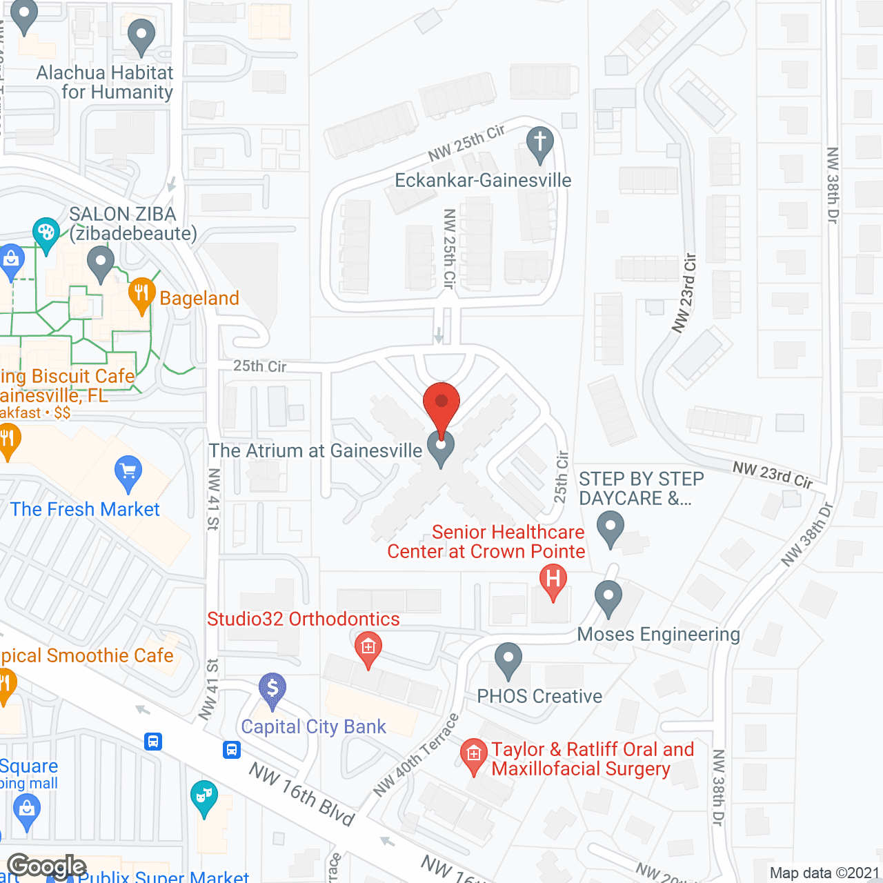 The Atrium at Gainesville in google map
