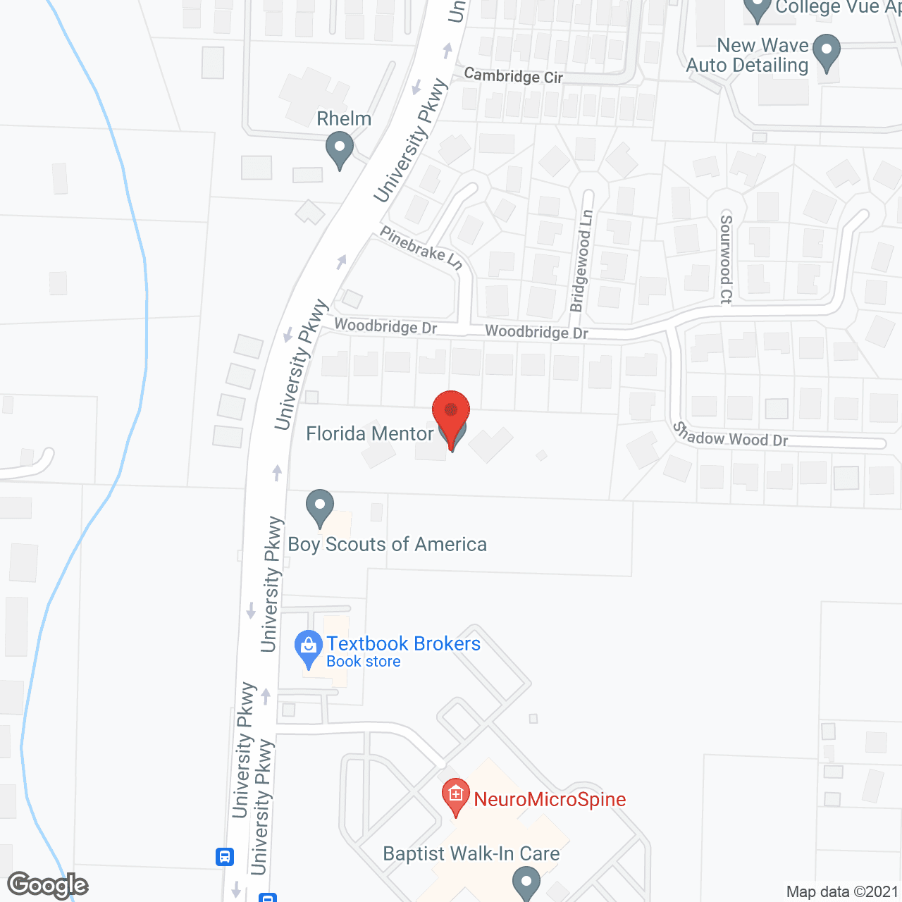 Pensacola Cluster in google map