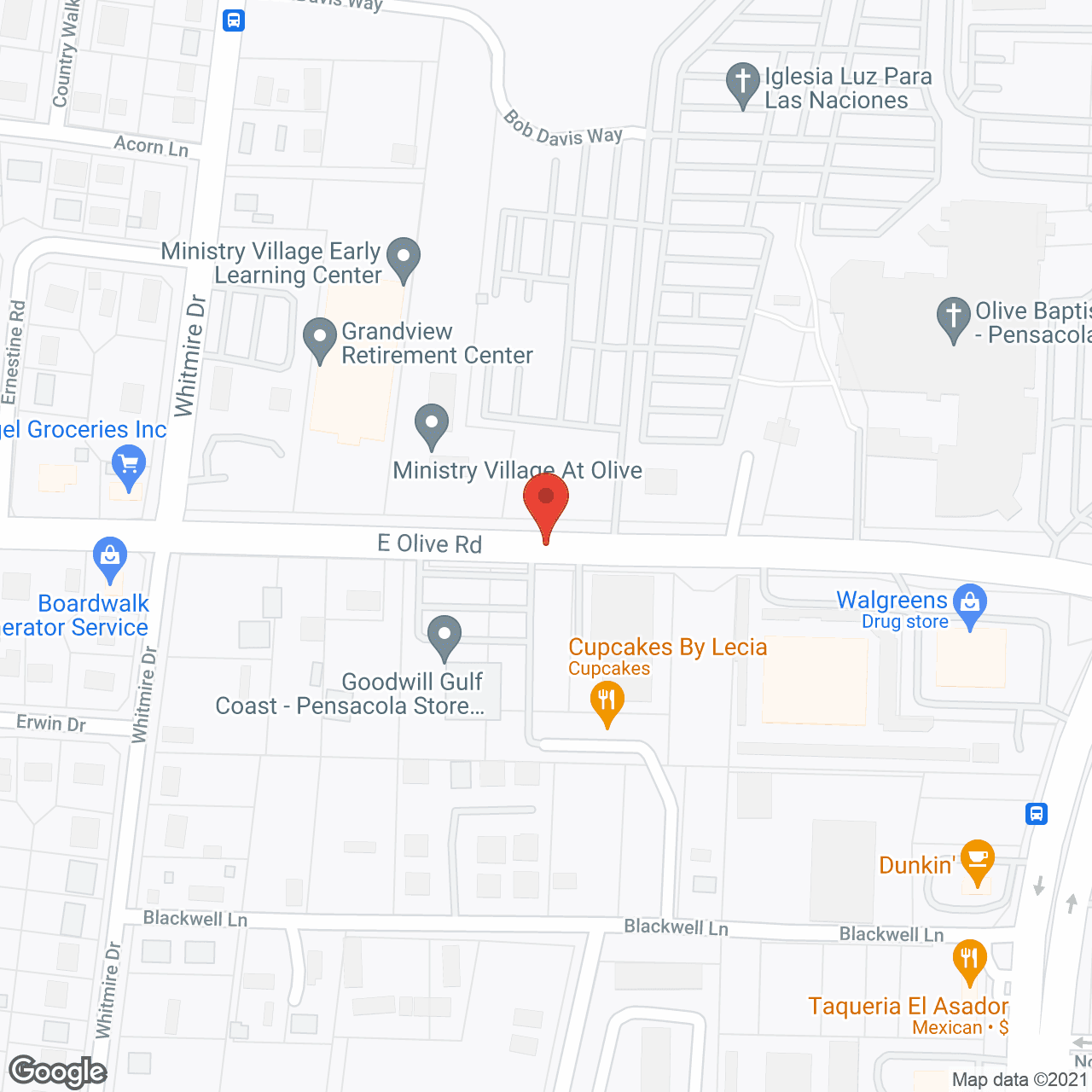 Grandview Retirement Center in google map