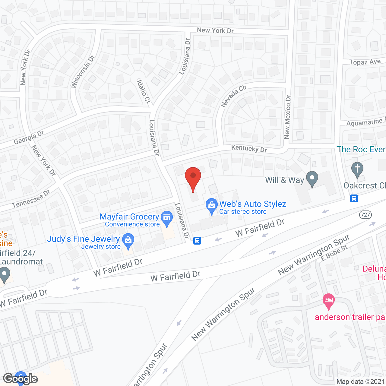 Alpine Adult Care Ctr in google map