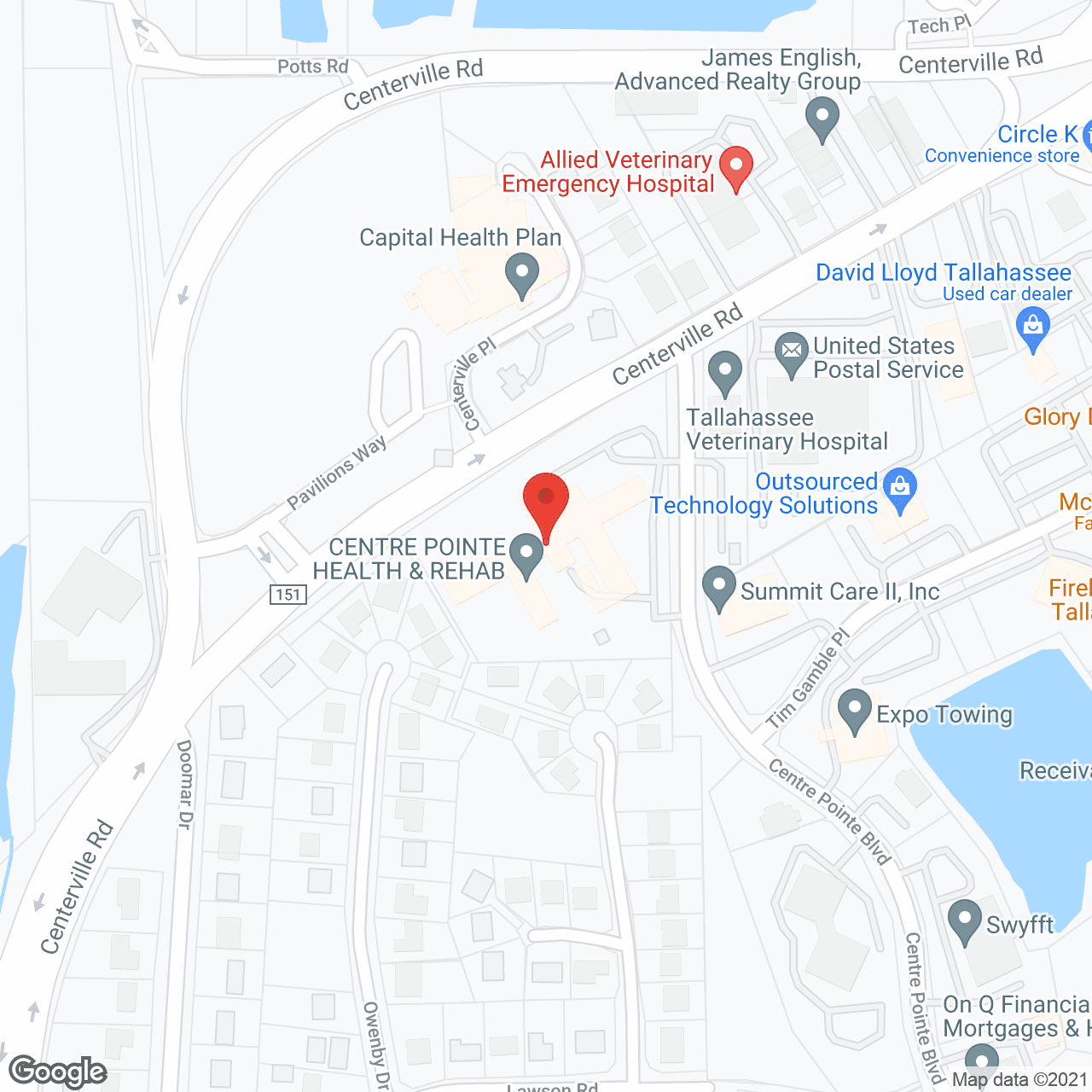 Centre Pointe Health And Rehabilitation Center in google map