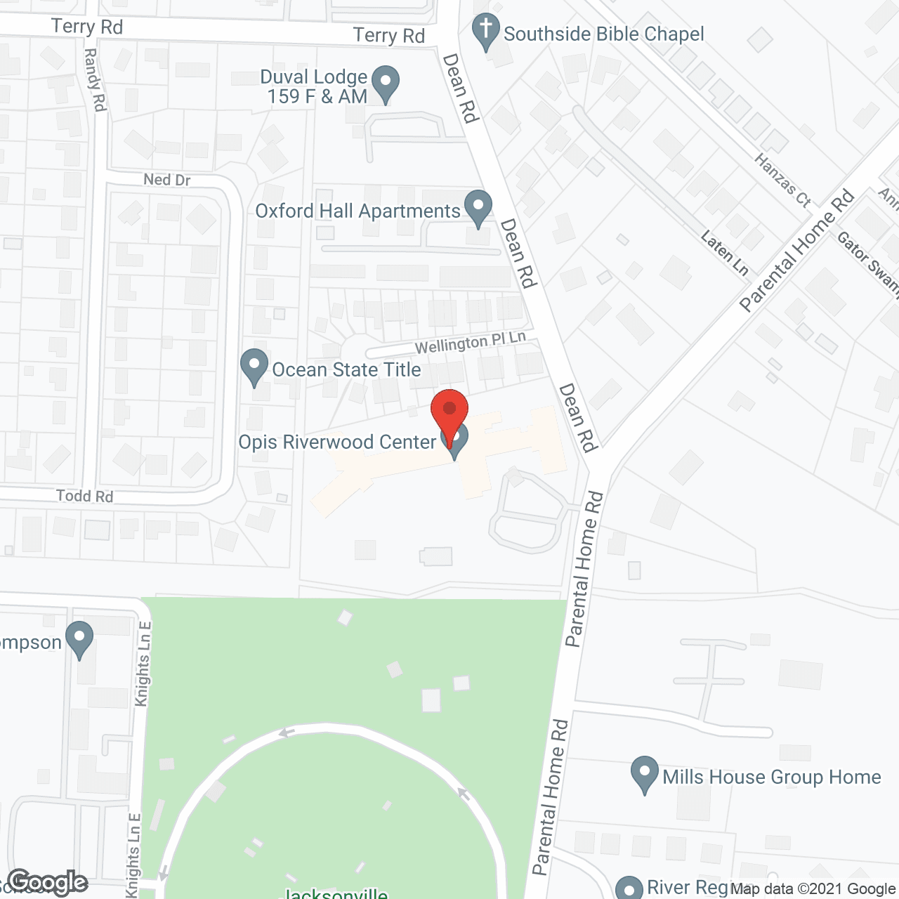 OPIS Riverwood Center in google map