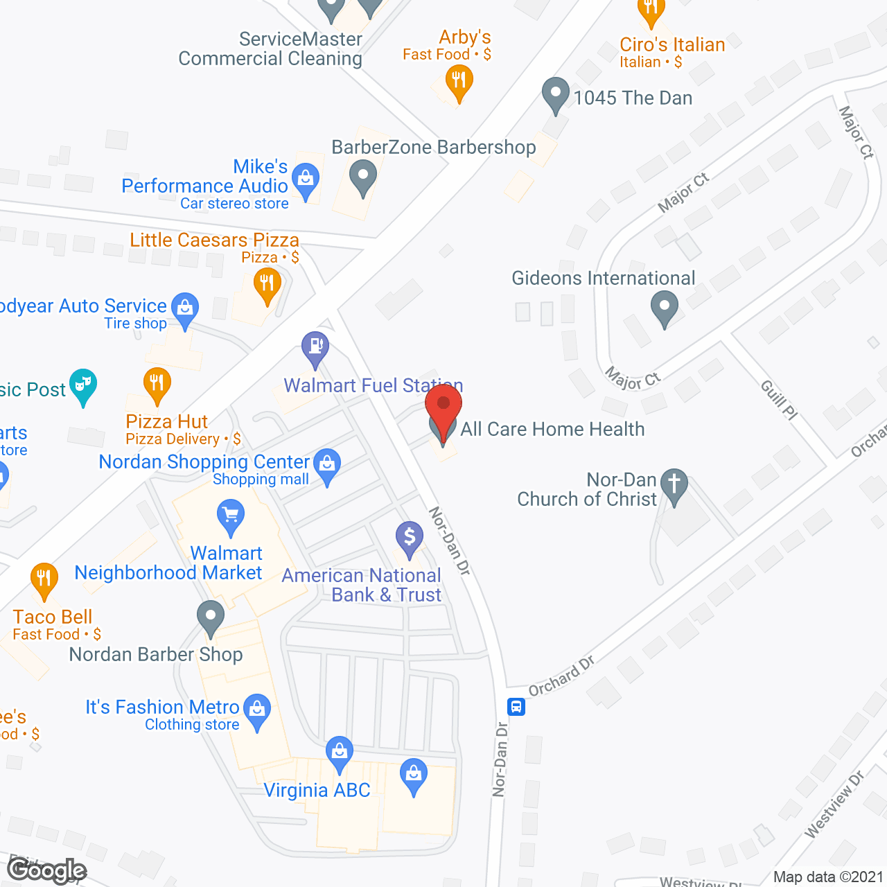 All Care Home Health in google map