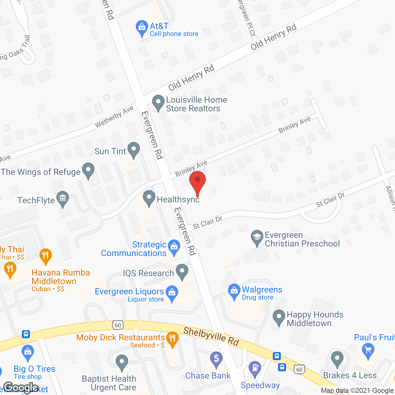 Comforcare Louisville East in google map