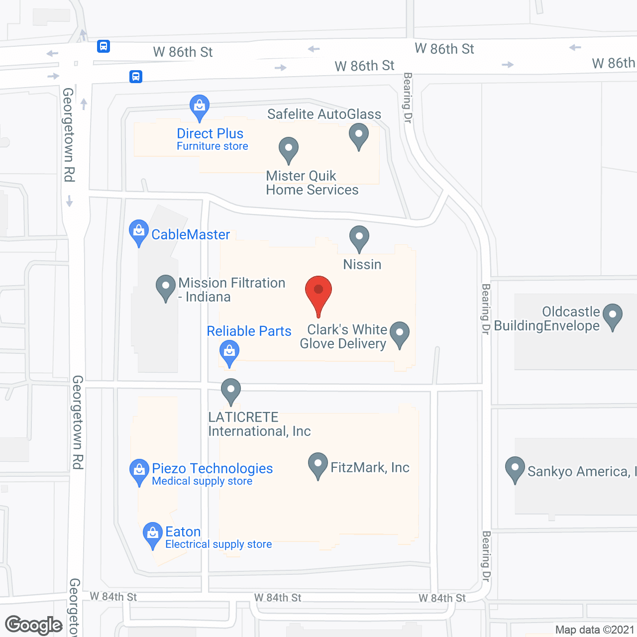 Asera Care Indianapolis in google map
