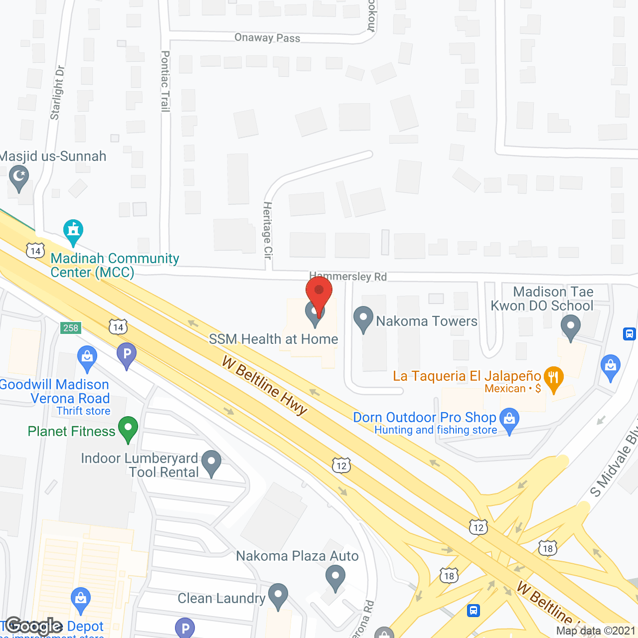 Home Health United in google map