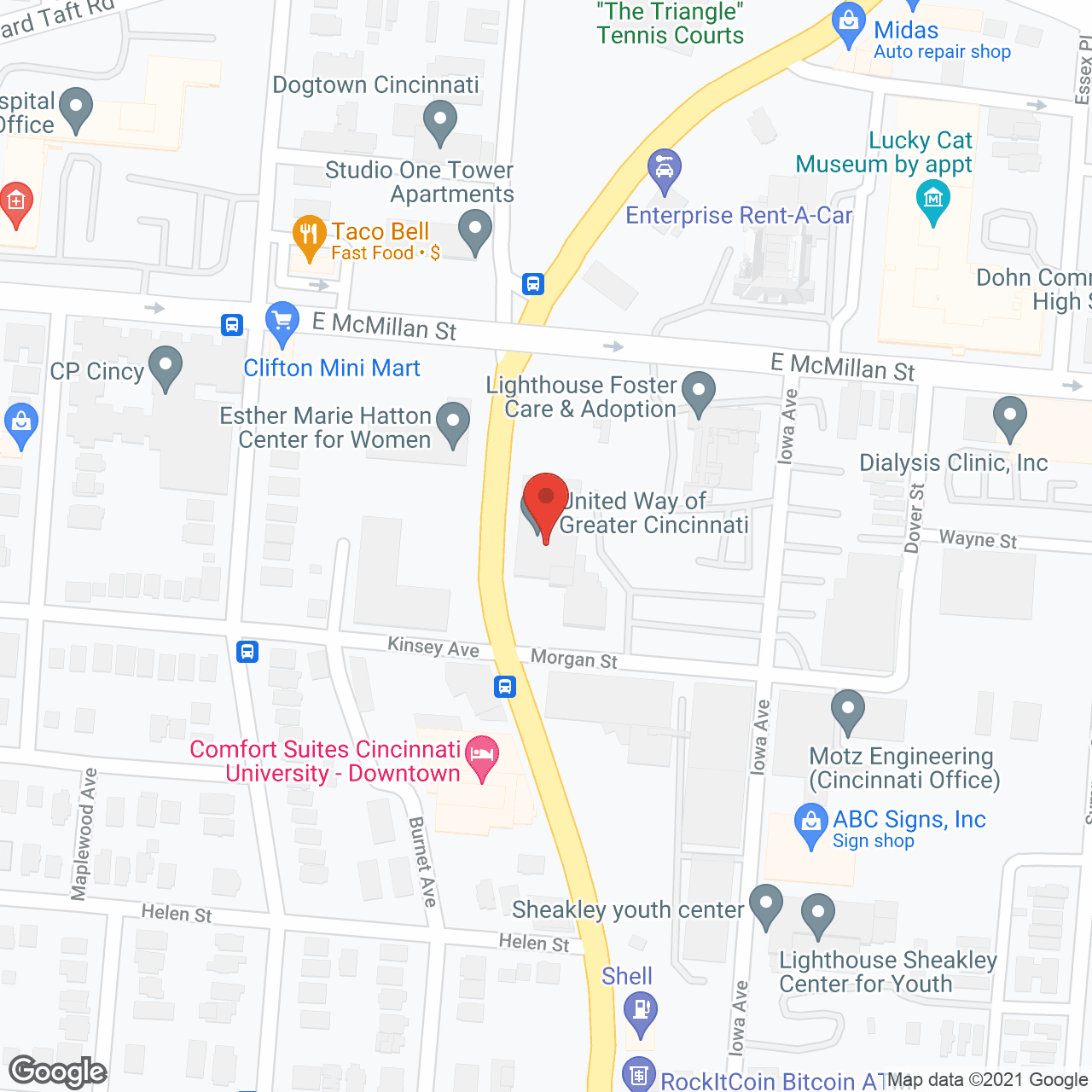 Visiting Nurse Association in google map