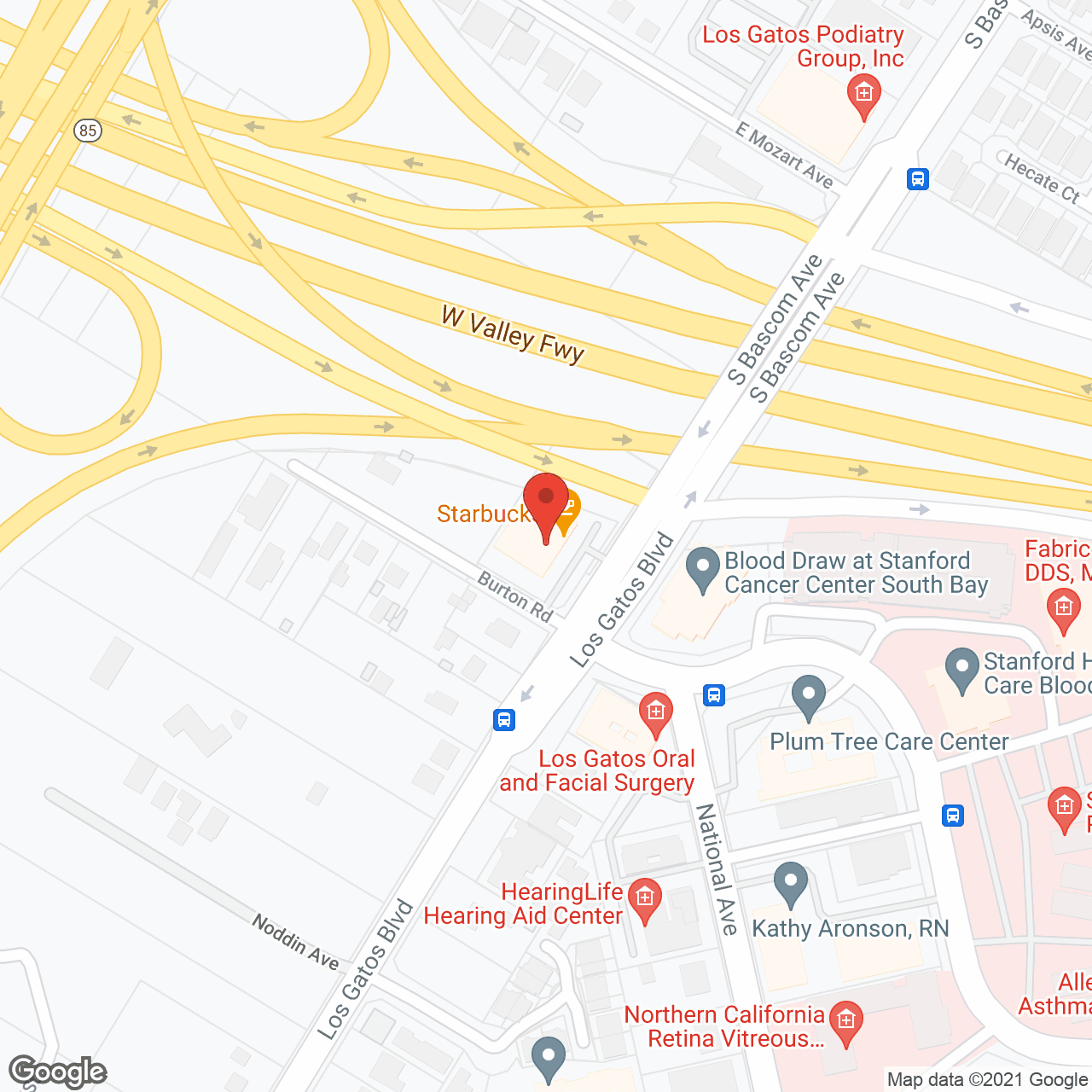 TheKey Los Gatos in google map
