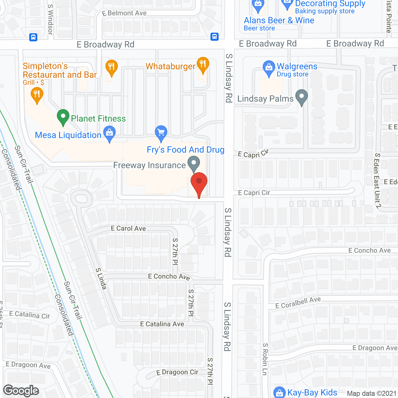EssentialCare - Valley Wide in google map