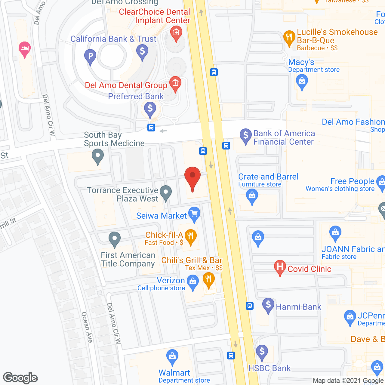 Accessible Health Care of the LA Coast in google map