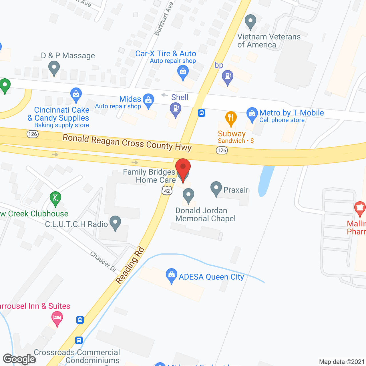 Family Bridges Home Care in google map
