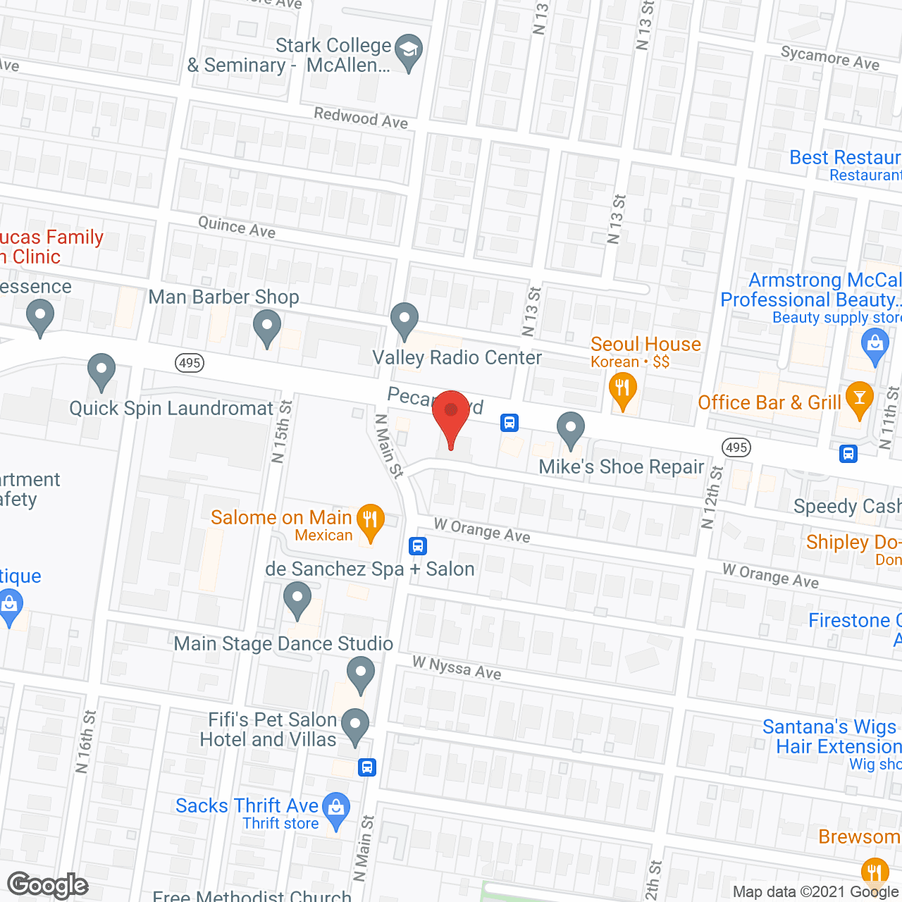 Caring Senior Service in google map