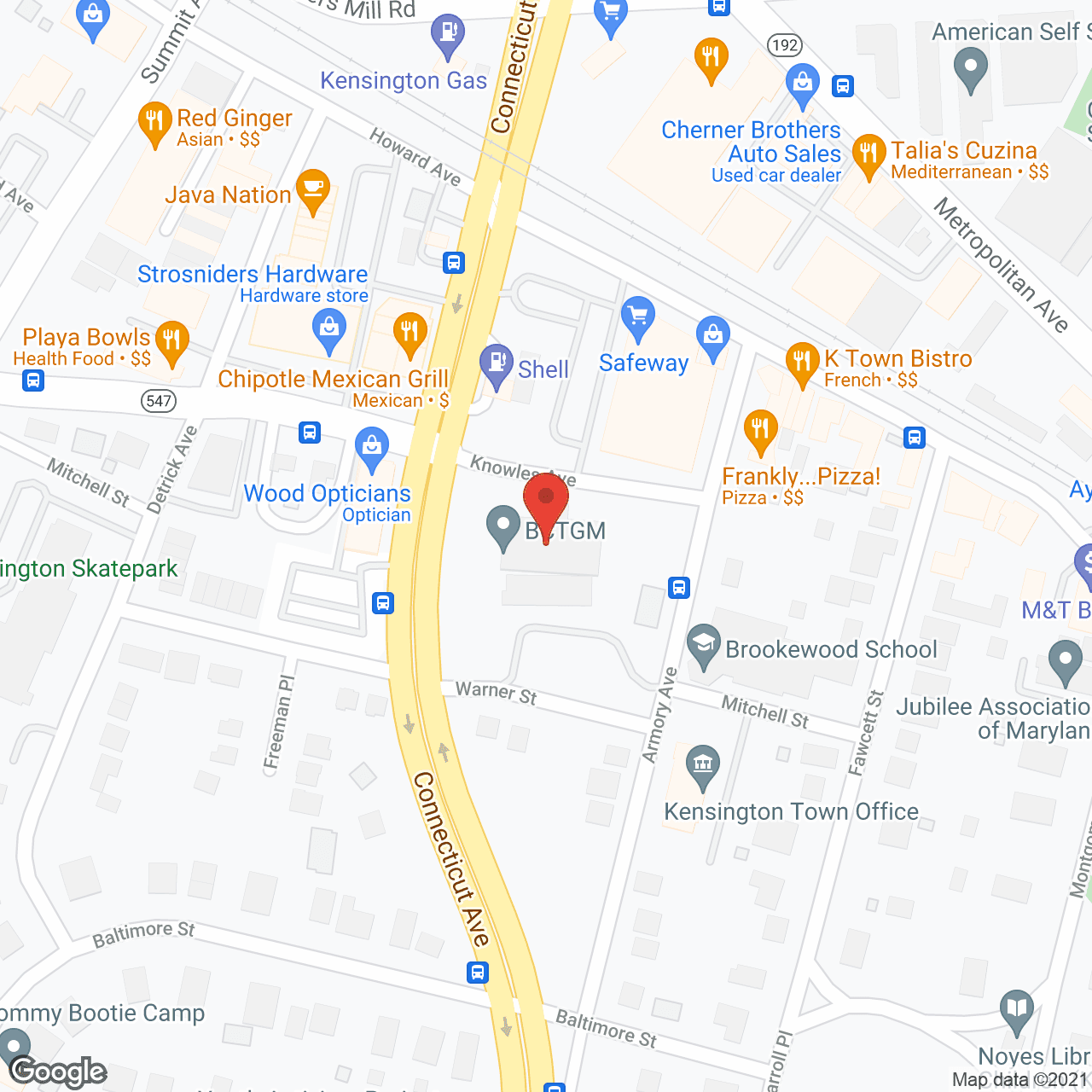 BrightStar Healthcare in google map