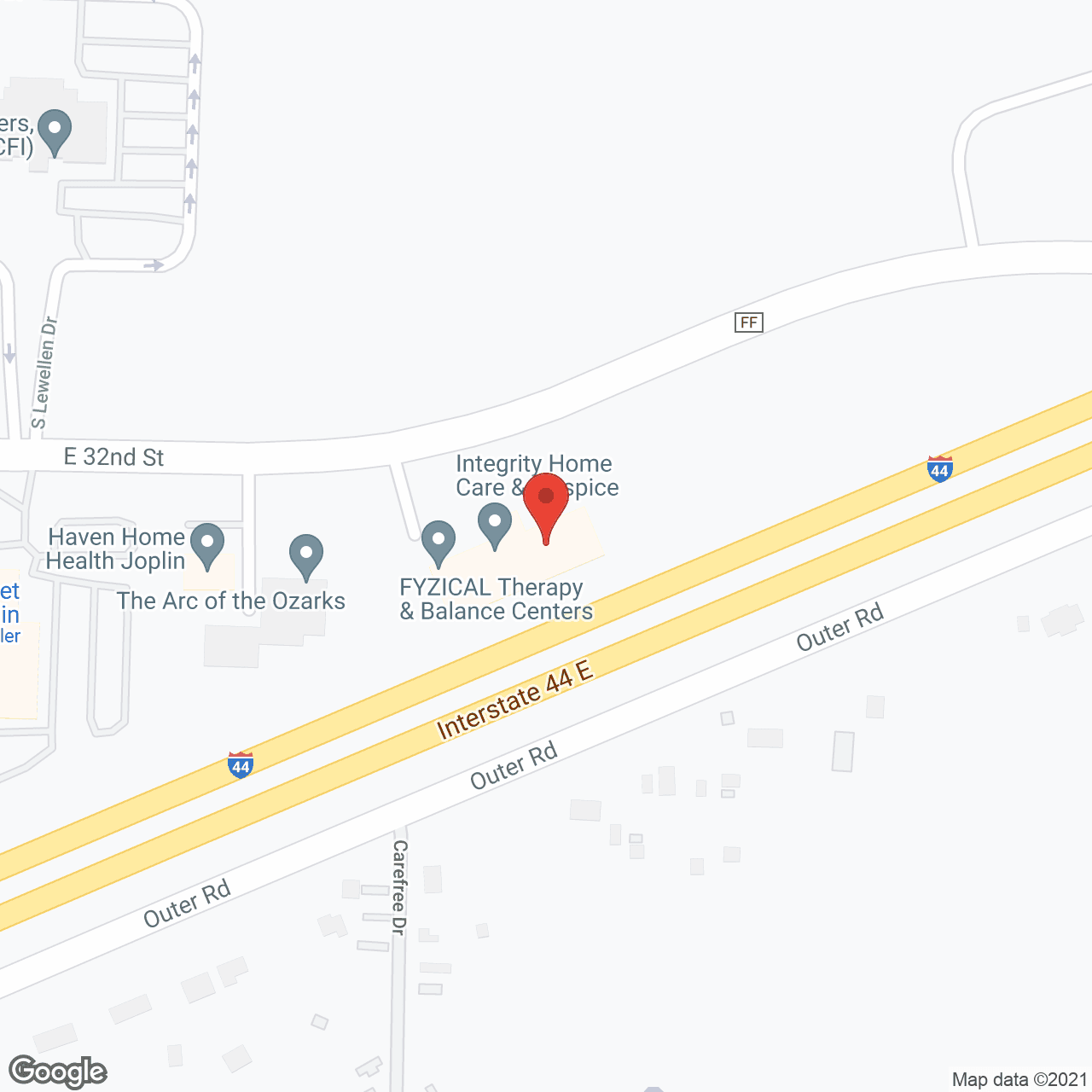 Integrity Home Care in google map