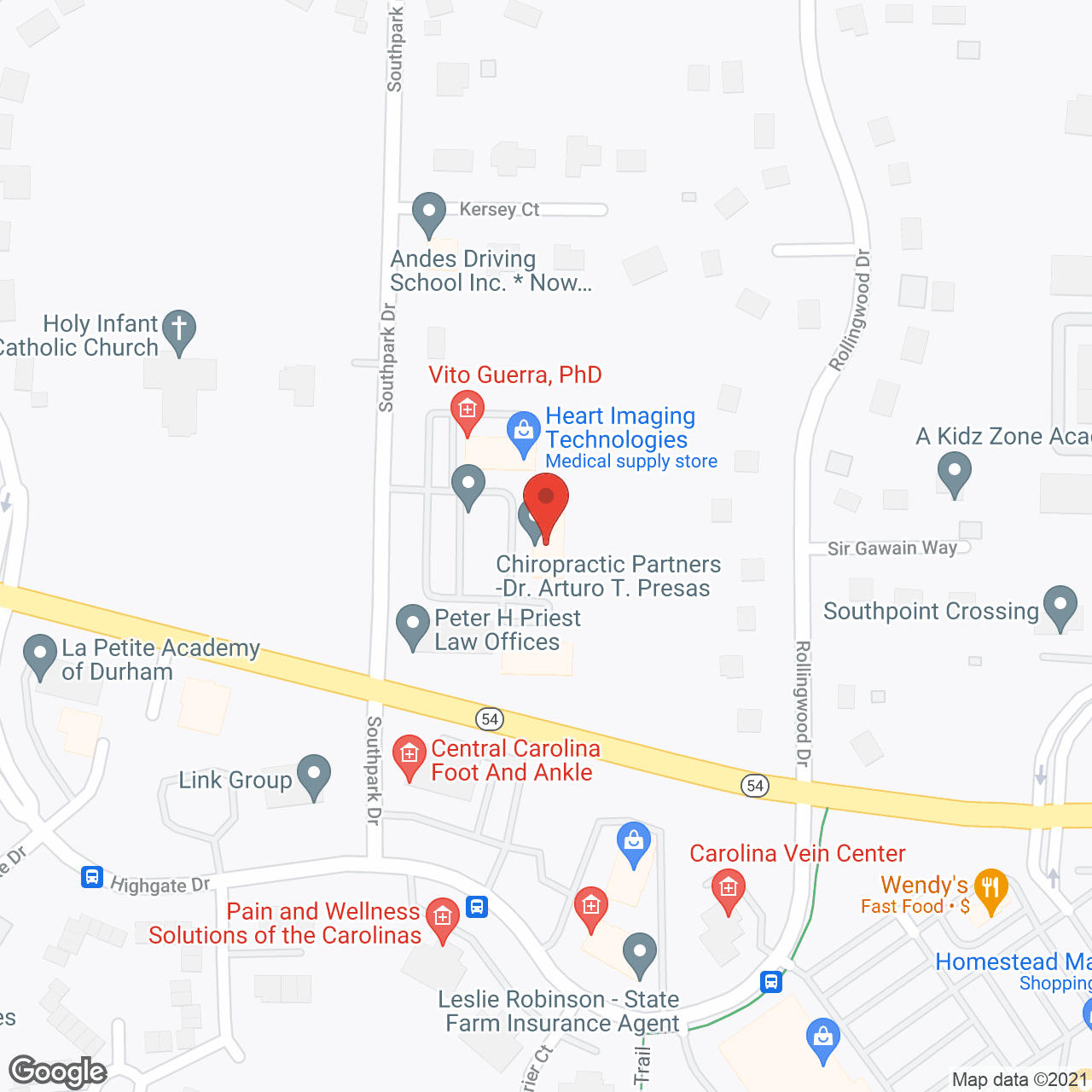 Senior Helpers of the Triangle in google map