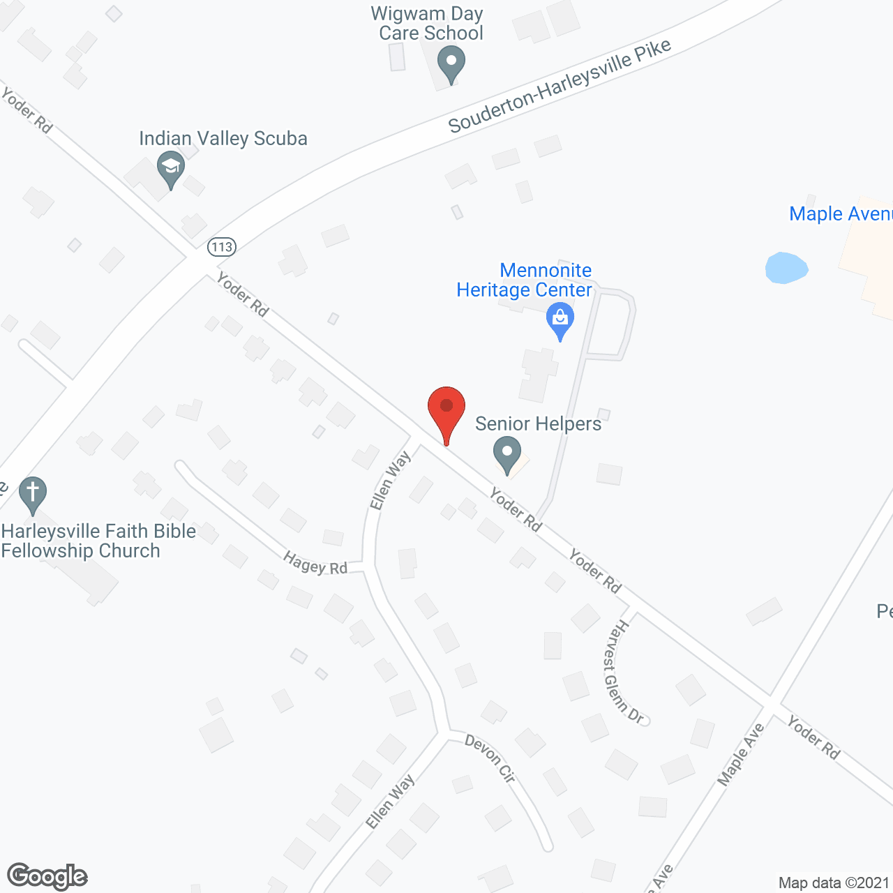 Senior Helpers - Harleysville, PA in google map