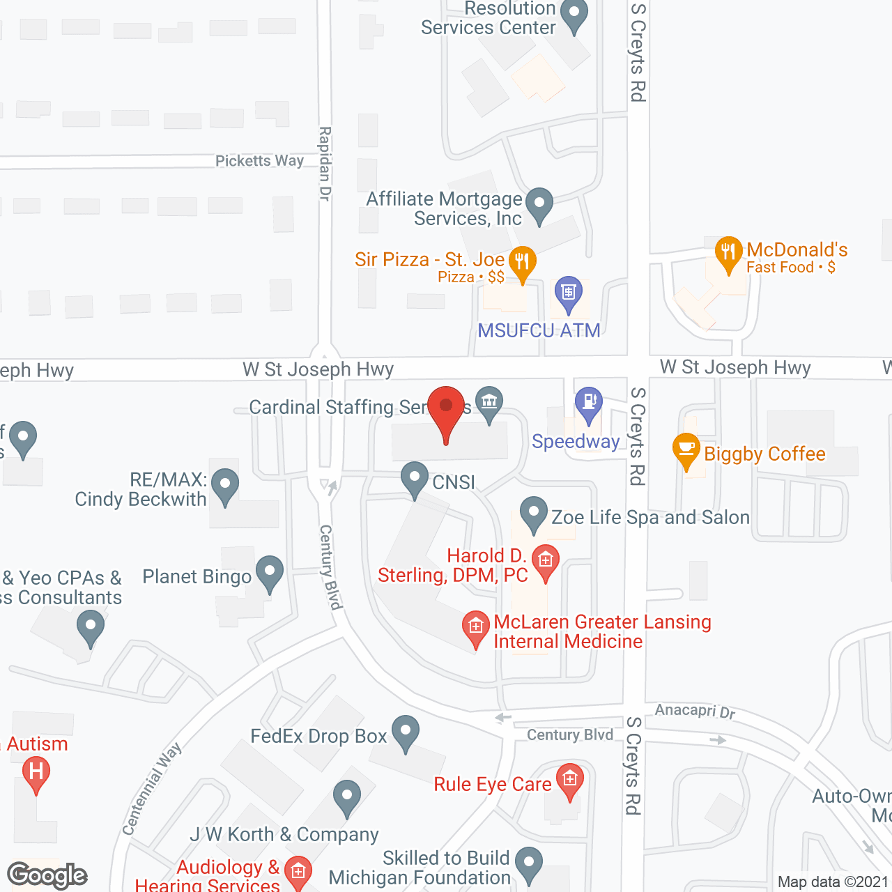 Arcadia Home Care & Staffing in google map