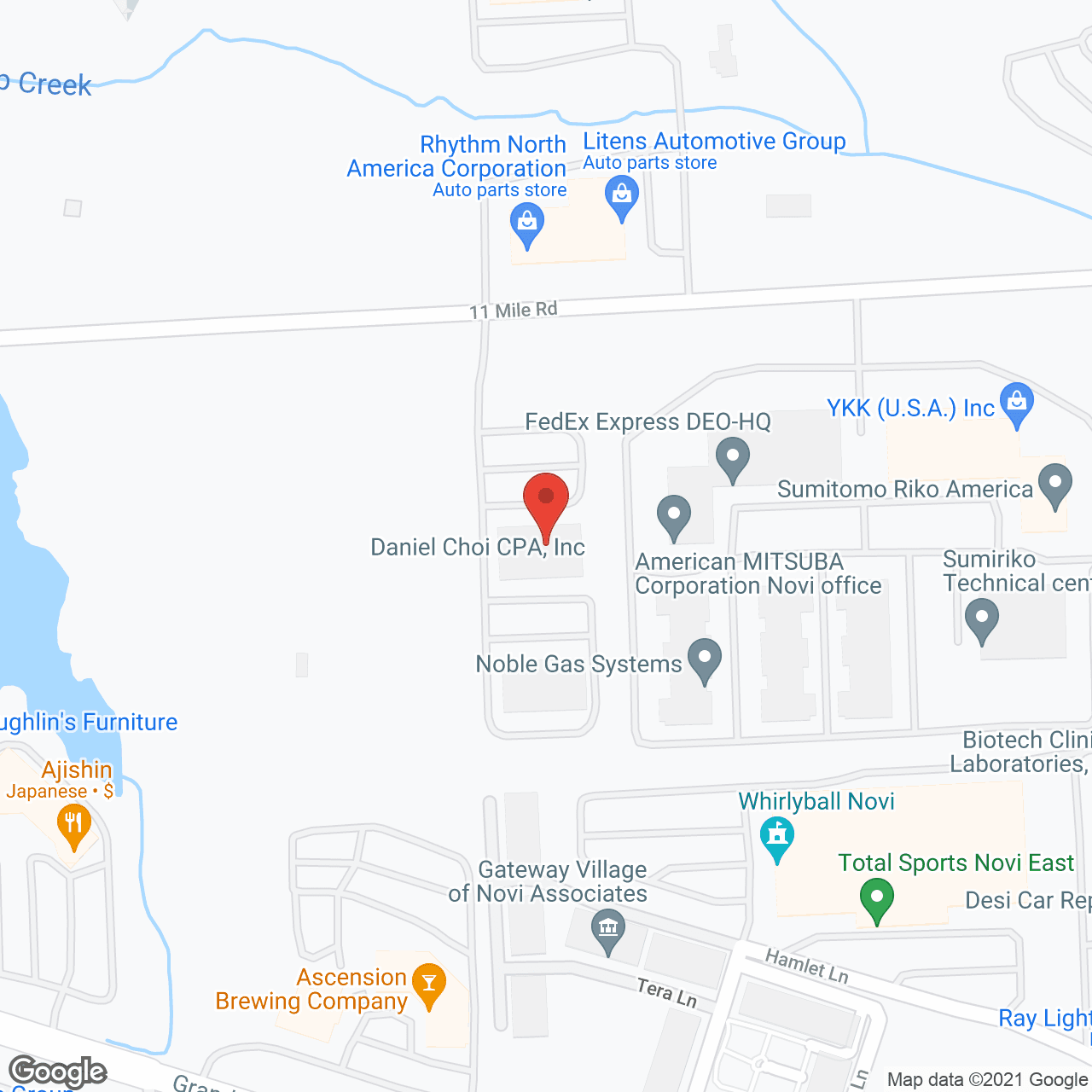 Interim HealthCare of Novi MI in google map