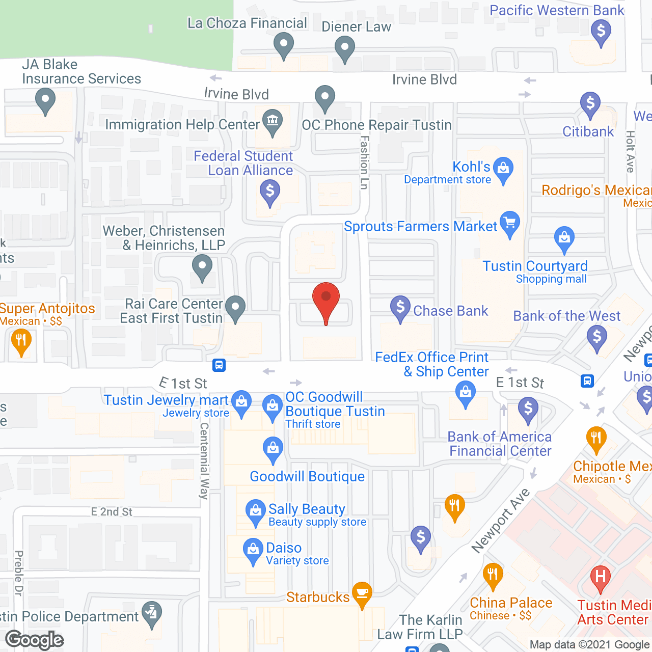 Americana Senior Care in google map