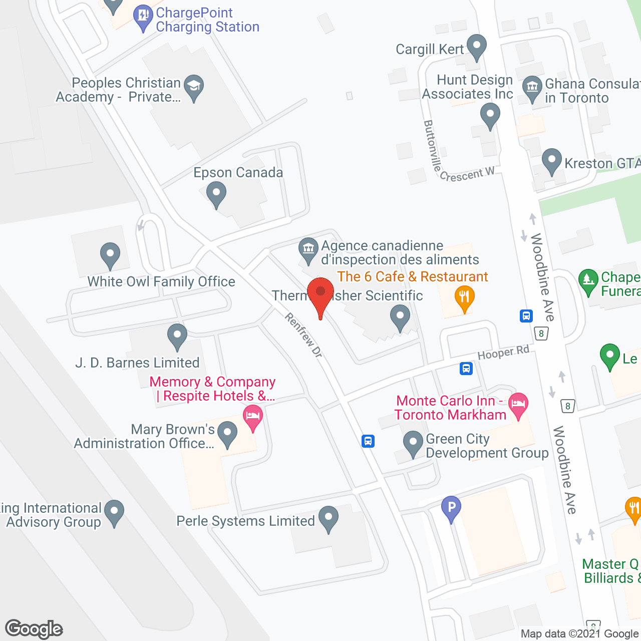 Memory and Company in google map
