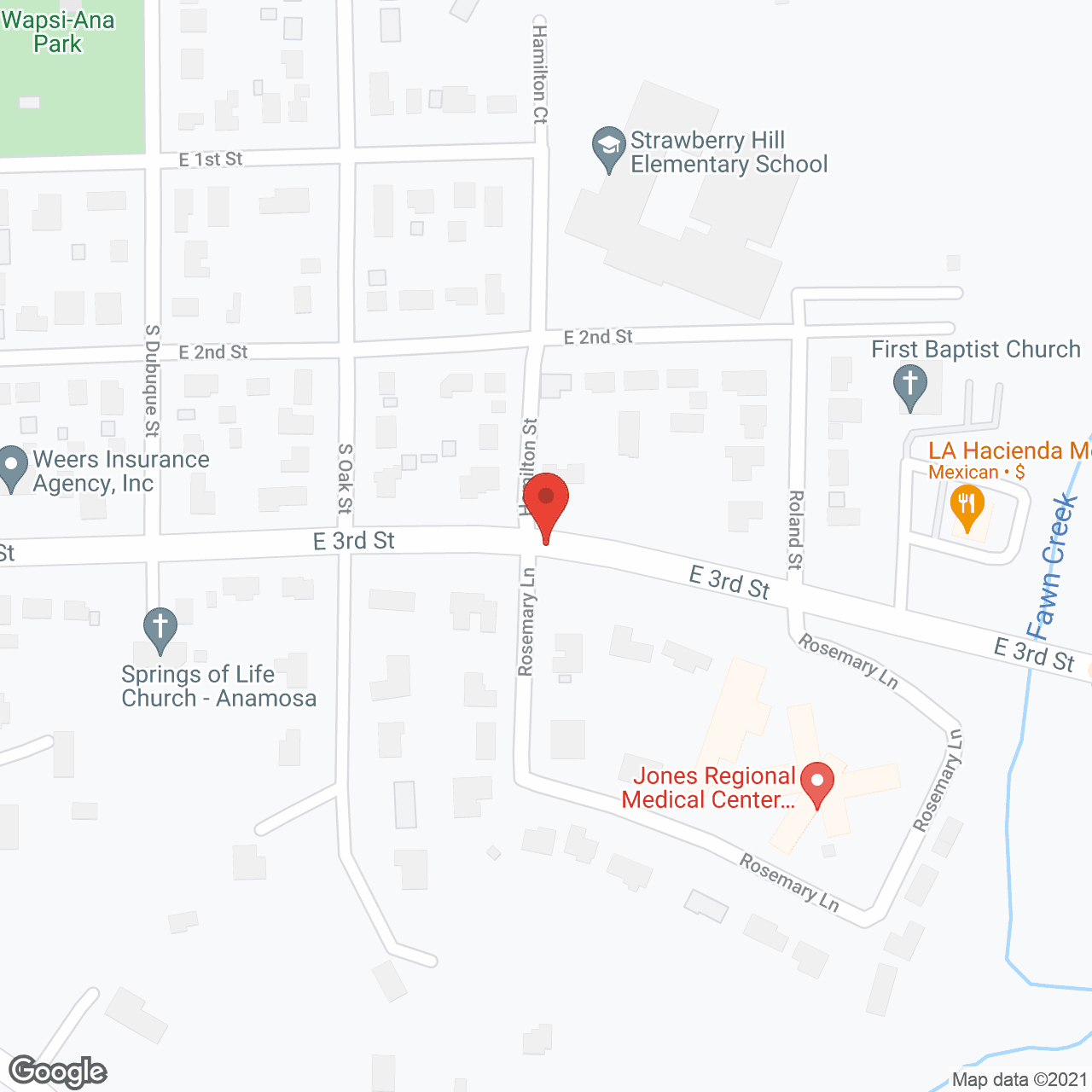 Woodland Park Assisted Living in google map