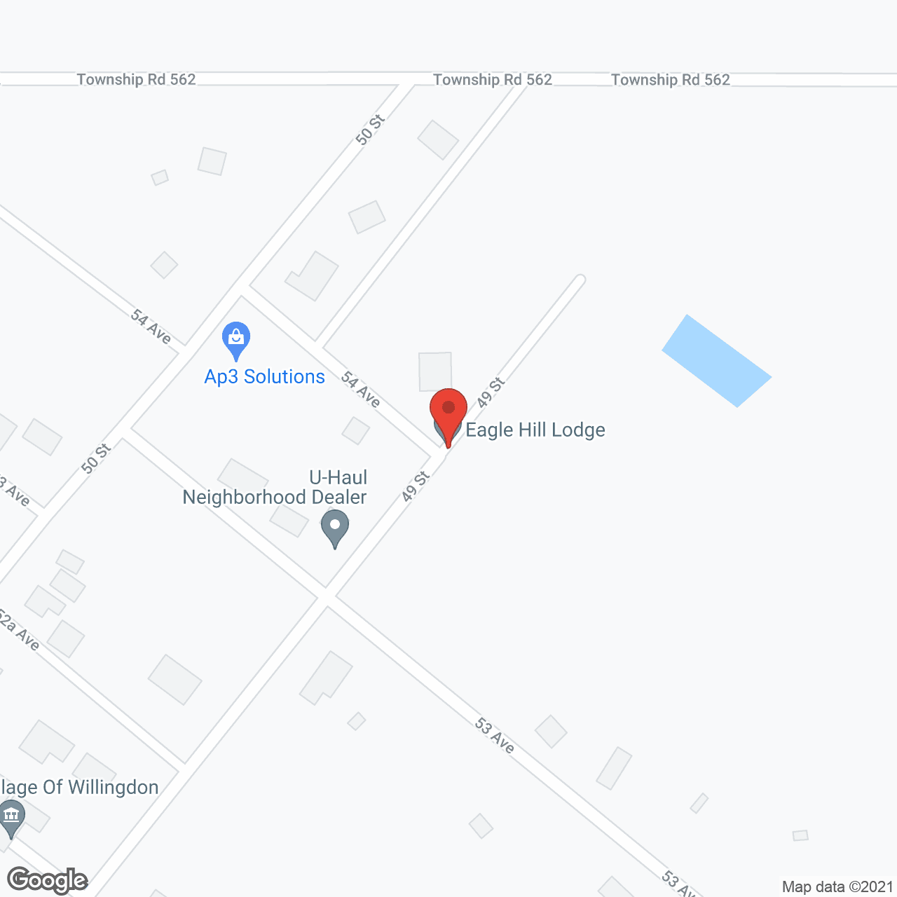 Eagle Hill Lodge in google map