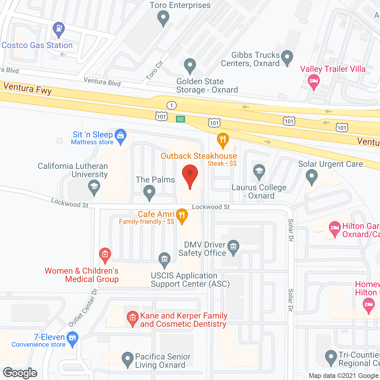 Oxnard Family Circle in google map