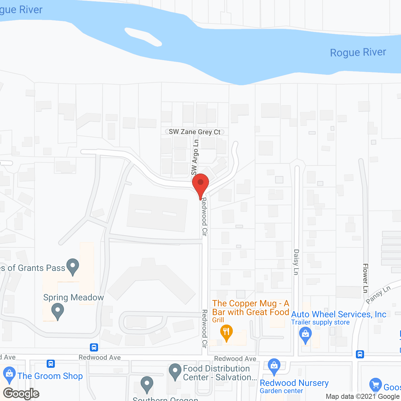 Cascades of Grants Pass - The Village in google map