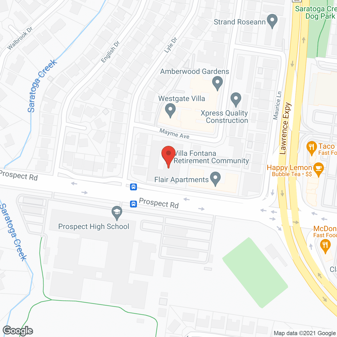 Villa Fontana Retirement Community in google map