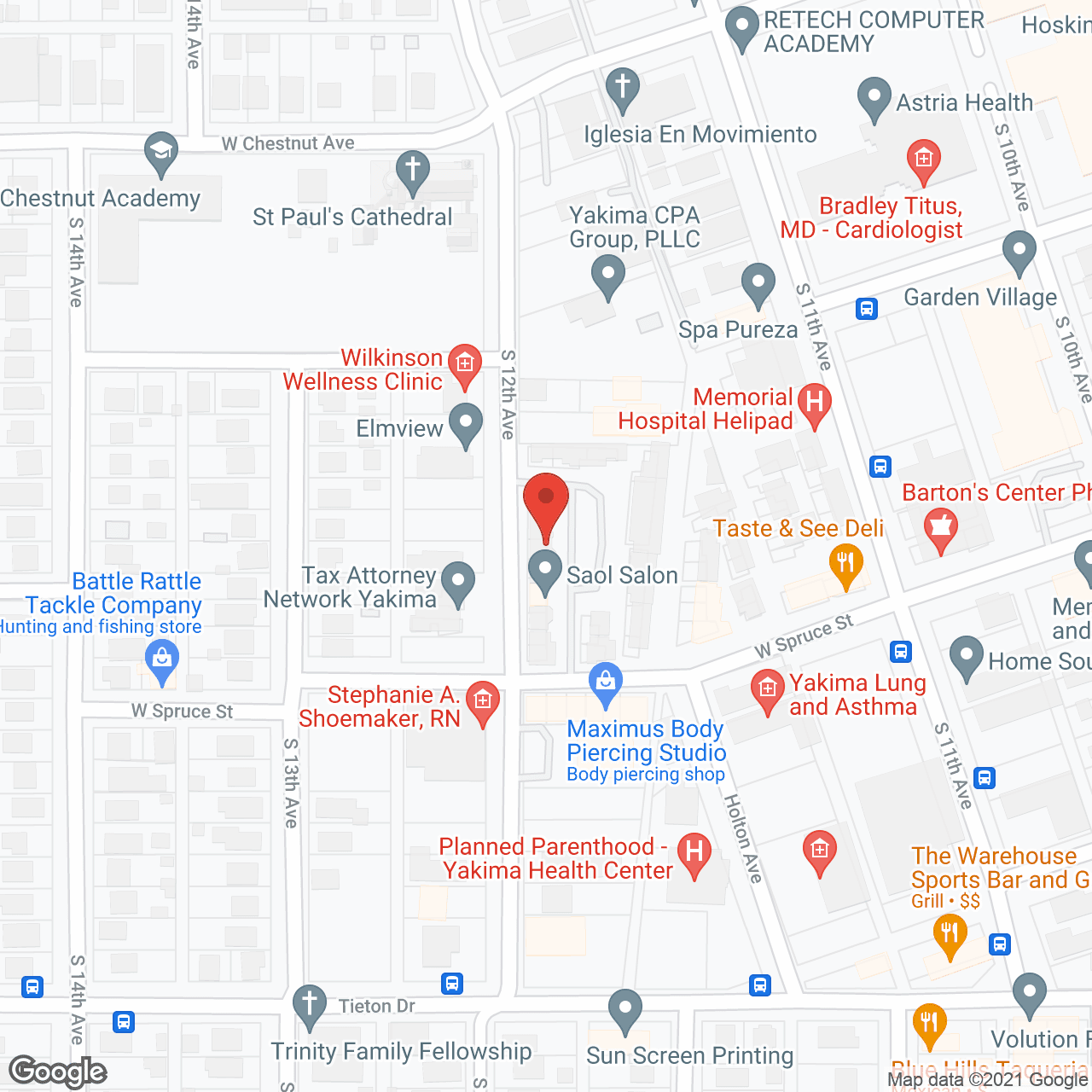 Aveanna Healthcare - Yakima in google map
