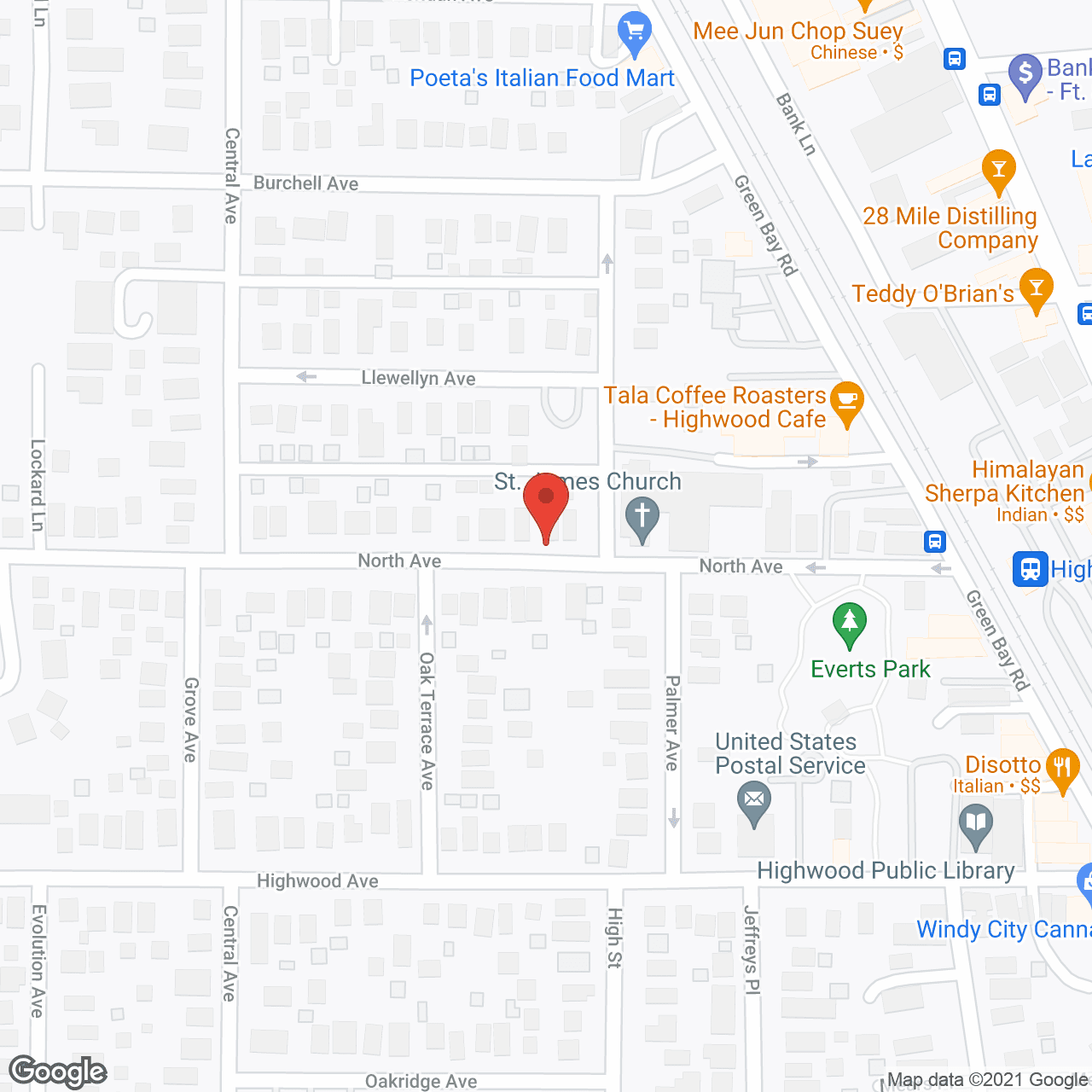 700 On Sheridan in google map