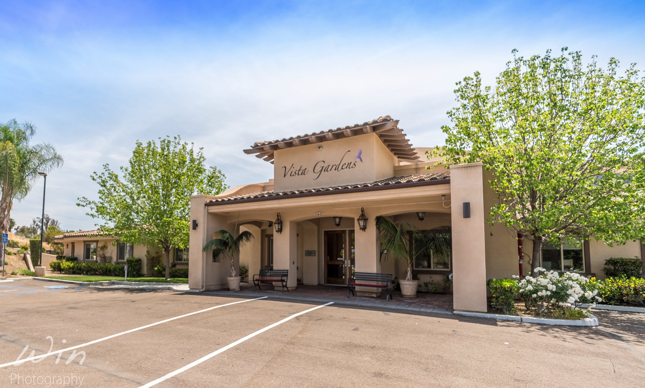 Vista Gardens Memory Care community entrance