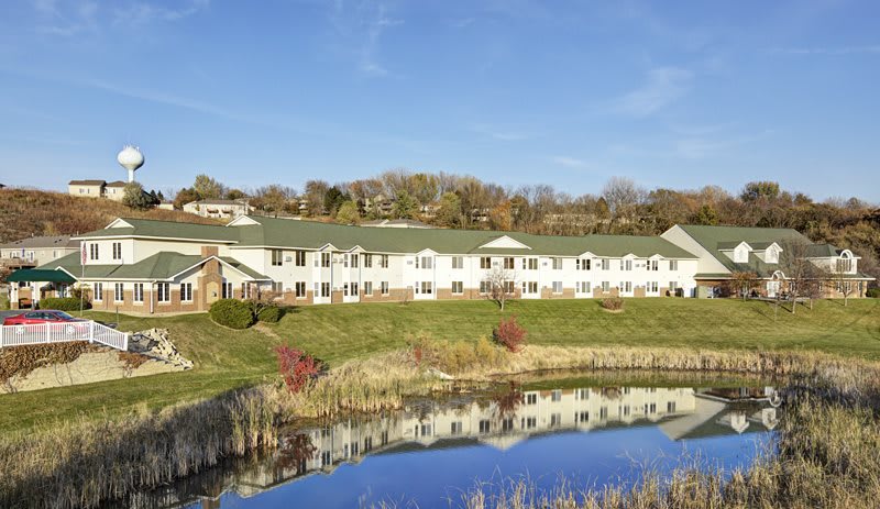 Meadow Lakes Senior Living pond