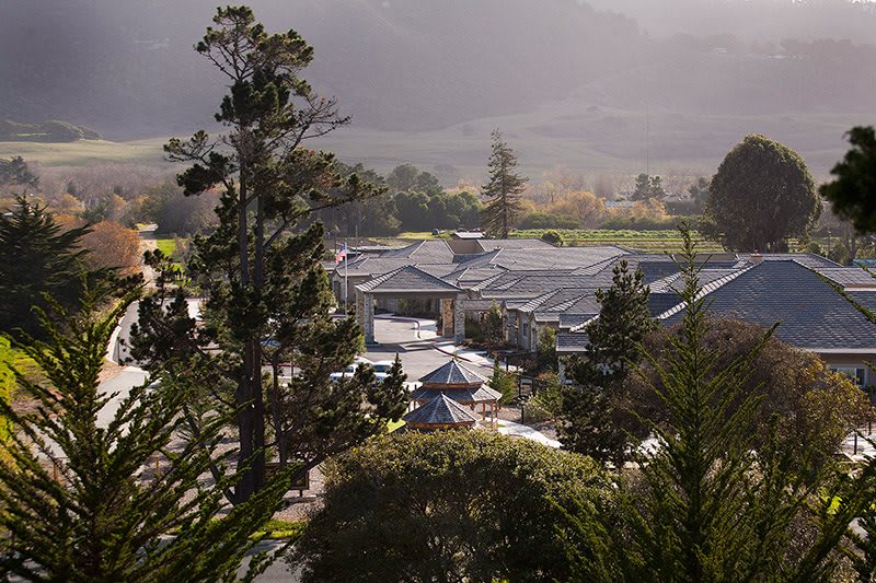 The Cottages of Carmel aerial view of community