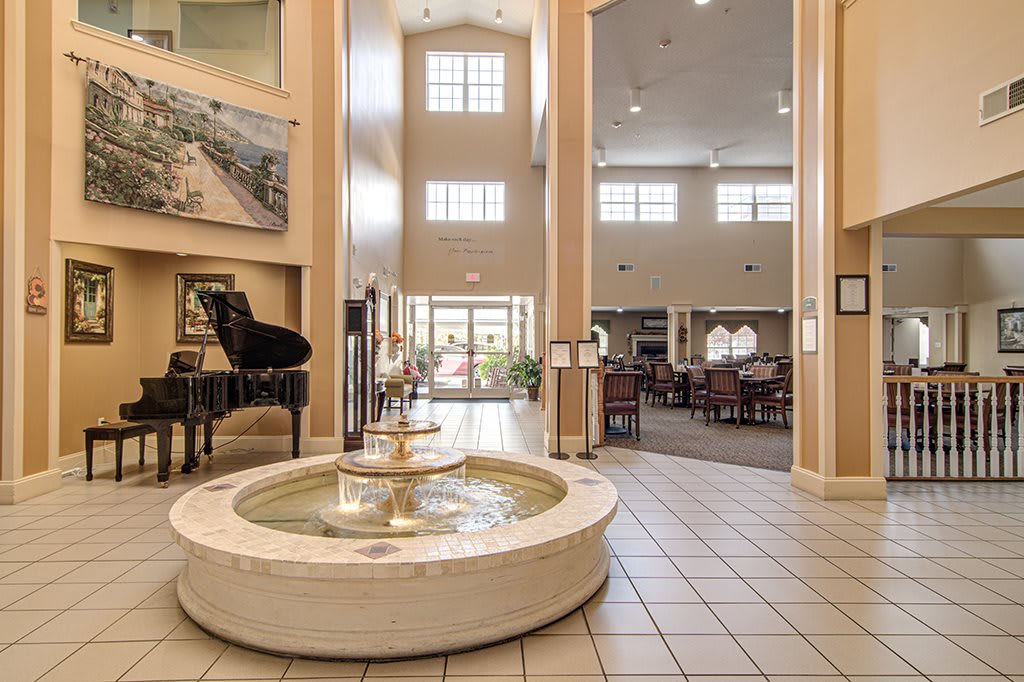 Creekside Pines Retirement Community indoor common area