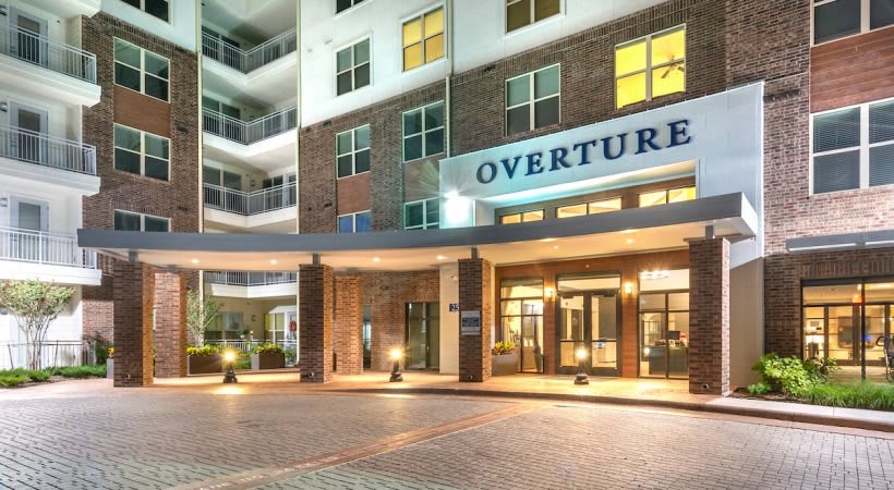 Overture Highlands 55+ Apartment Homes community entrance