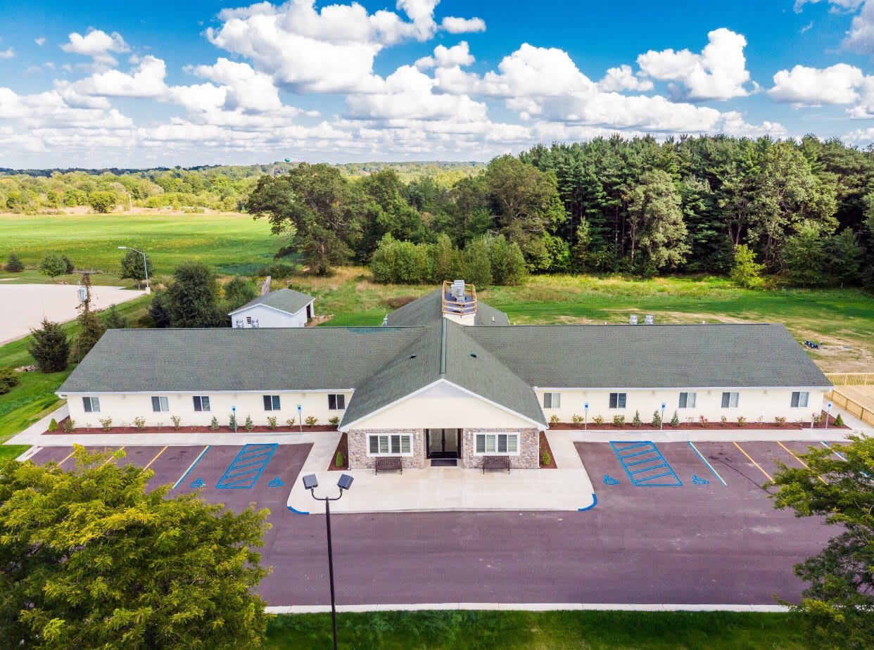 Divine Nest Assisted Living aerial view of community