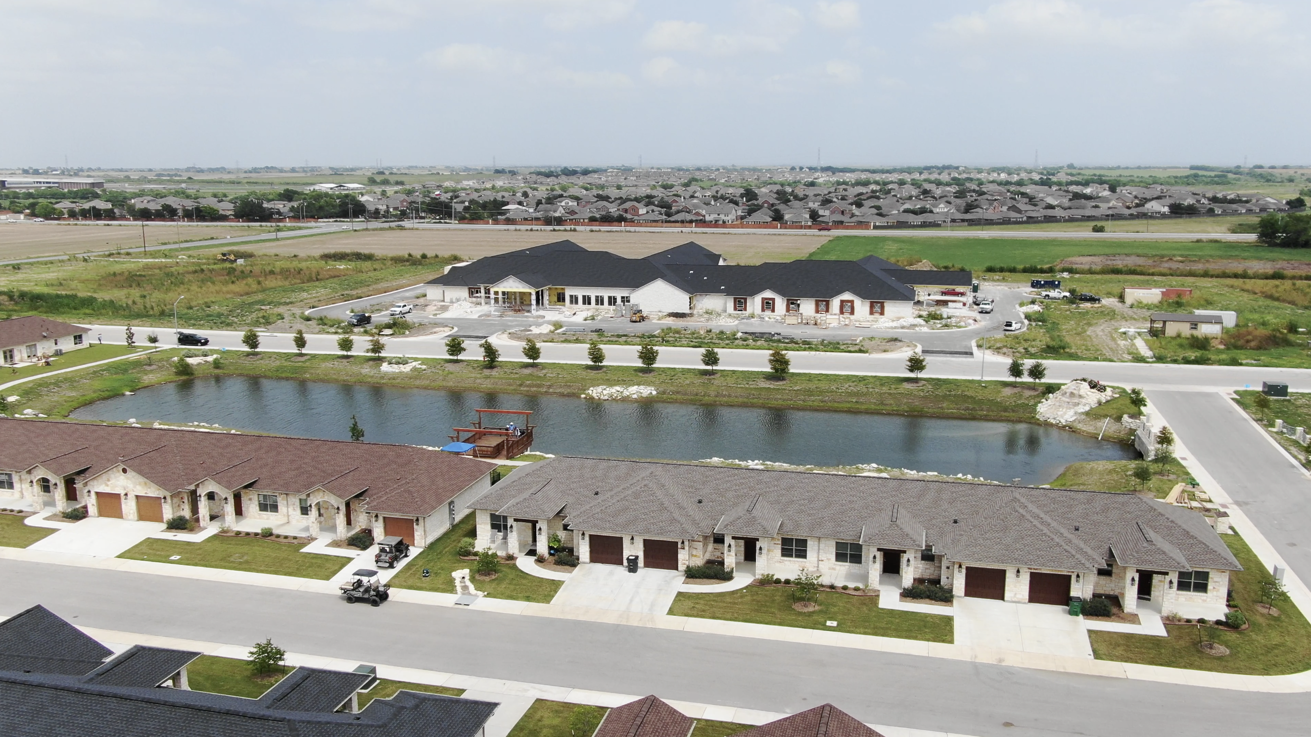 Heritage Lakes Senior Living OPEN NOW aerial view of community