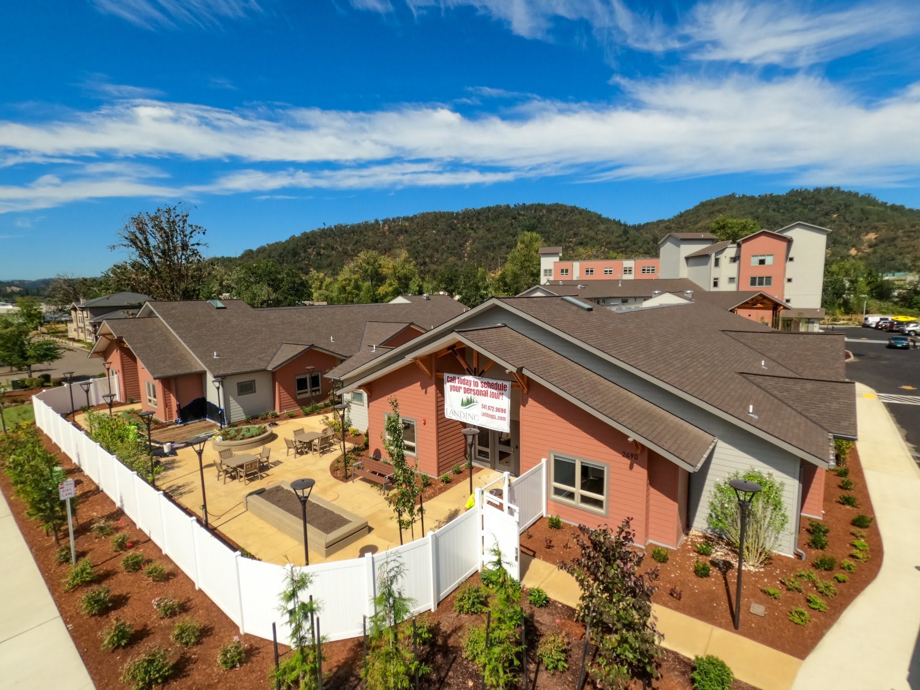 The Landing Senior Living aerial view of community