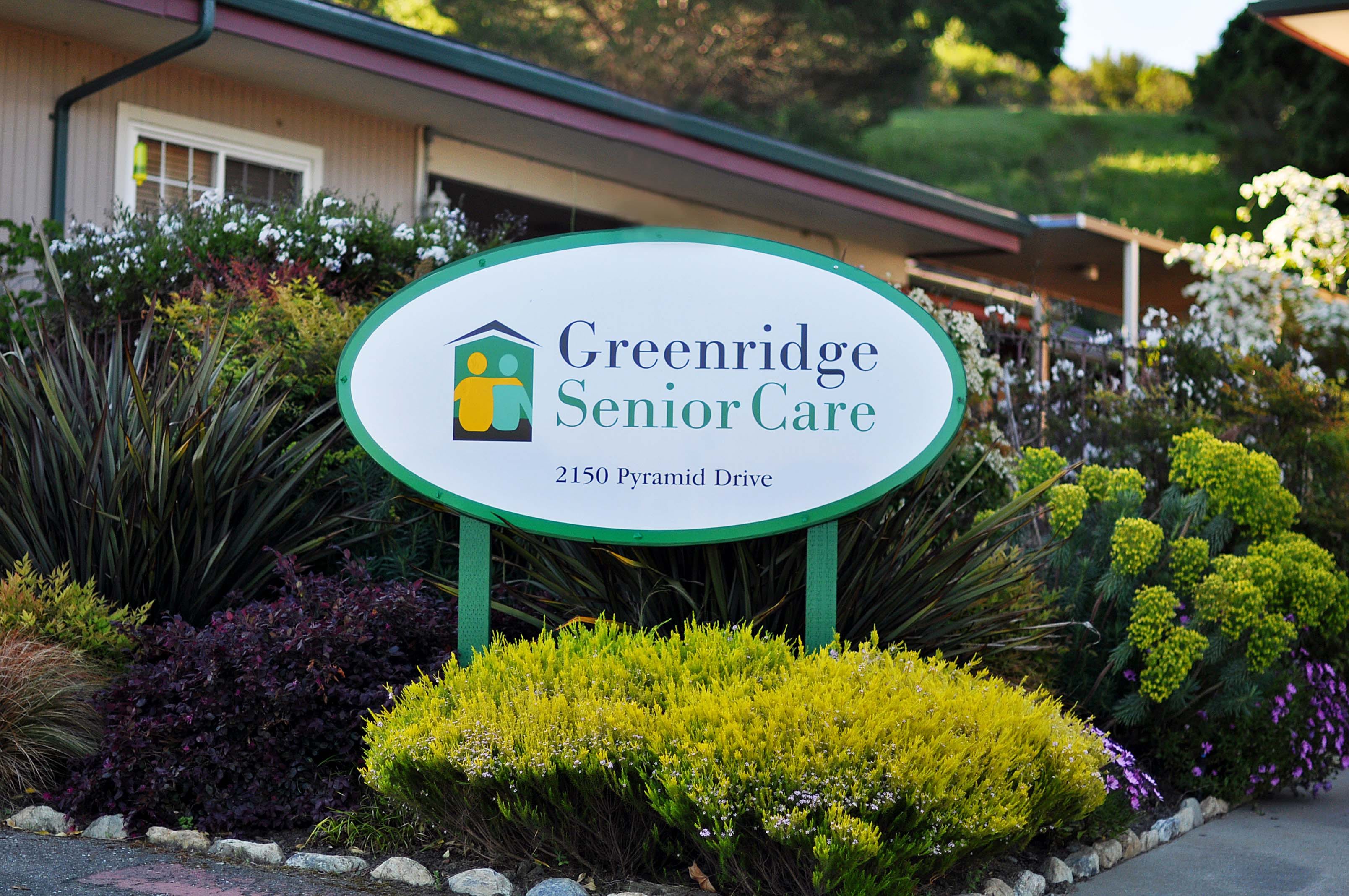 Greenridge Senior Care outdoor common area