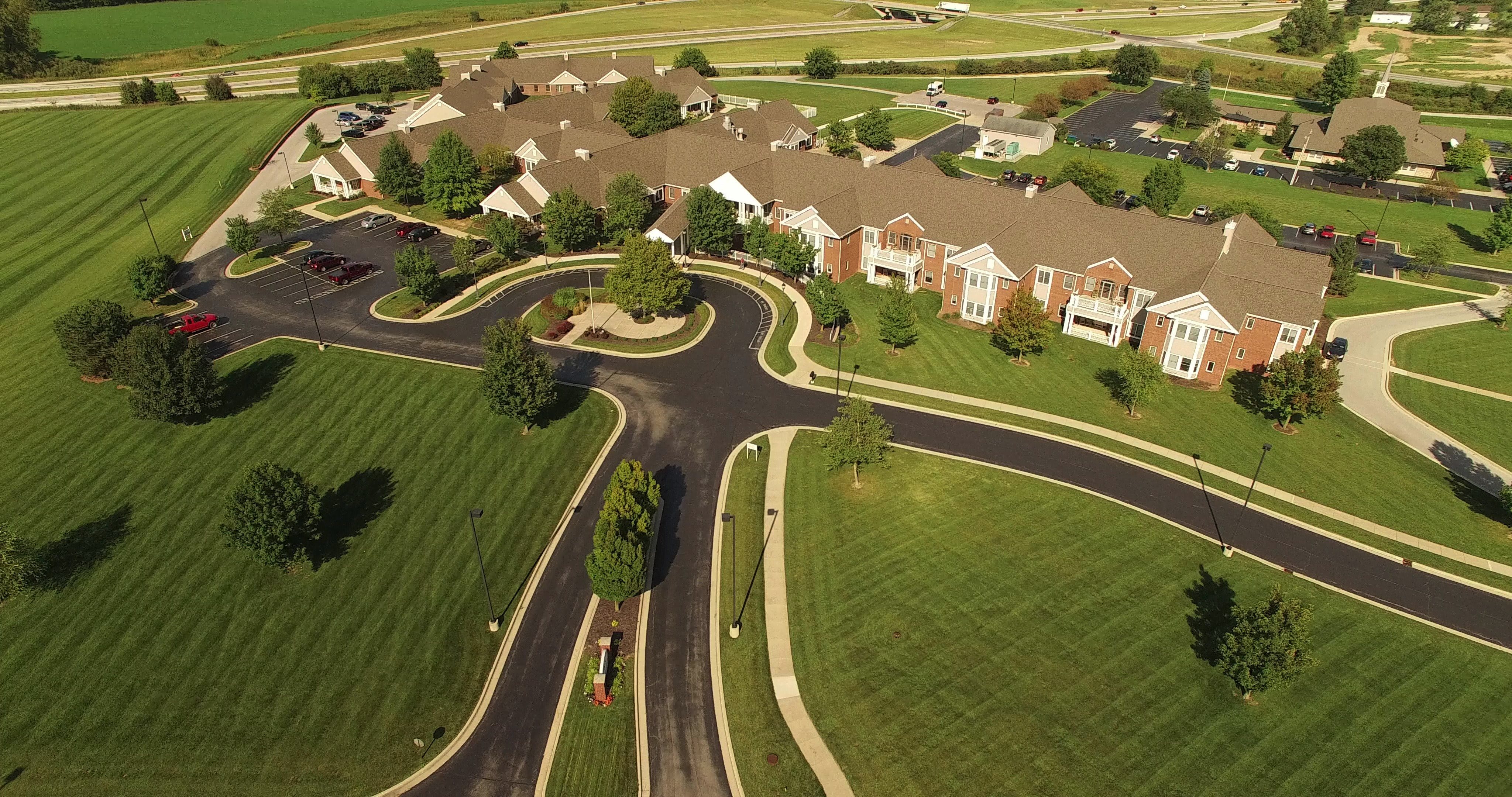 Heritage Pointe of Huntington, a CCRC aerial view of community