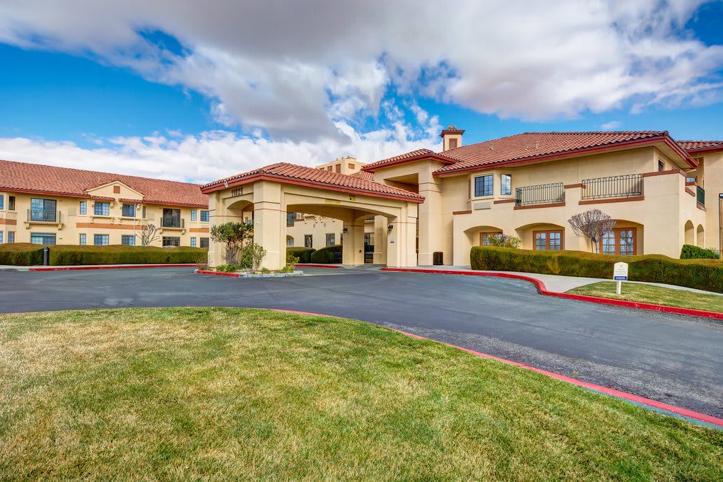 Whispering Winds of Apple Valley Assisted Living Community Entrance