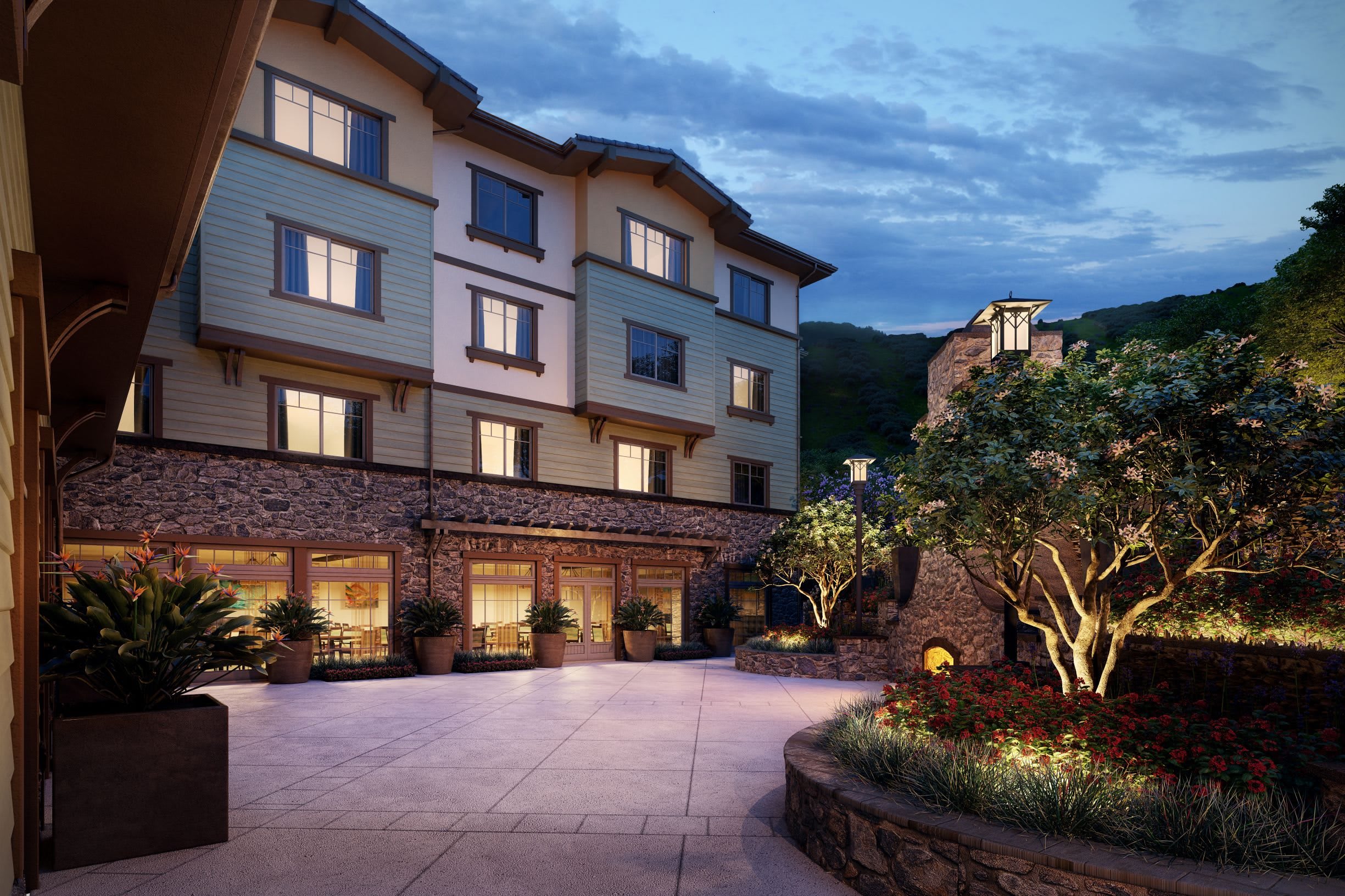 Sage Mountain Senior Living patio